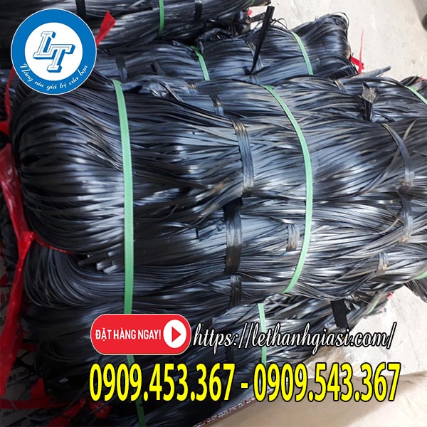 Dây nilon kẽm màu đen bền đẹp giá sỉ Dây nilon kẽm màu đen bền đẹp giá sỉ