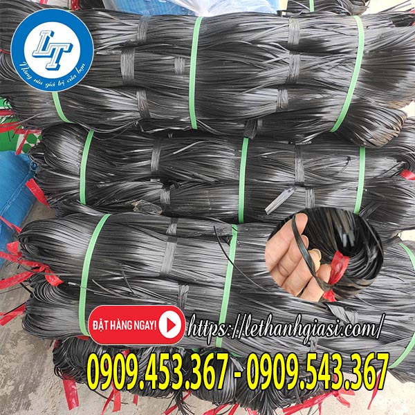 Dây nilon kẽm màu đen kiện 10kg Dây nilon kẽm màu đen kiện 10kg