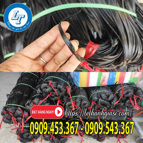 Dây nilon kẽm màu đen chất lượng cao Dây nilon kẽm màu đen chất lượng cao
