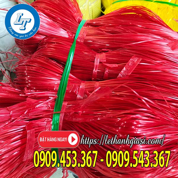 Dây nilon kẽm nhuyễn màu đỏ Dây nilon kẽm nhuyễn màu đỏ