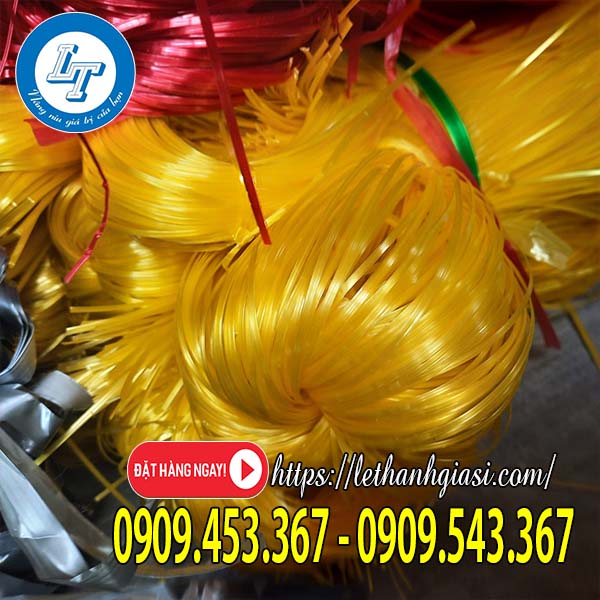 Dây nilon kẽm nhuyễn màu vàng Dây nilon kẽm nhuyễn màu vàng