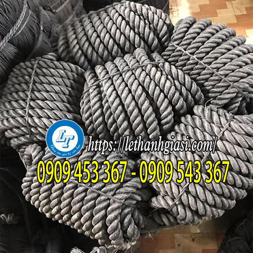 Dây thừng nilon màu đen giá rẻ Dây thừng nilon màu đen