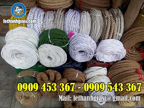 Dây thừng nilon nhiều kích cỡ, giá sỉ rẻ tại kho. Dây thừng nilon