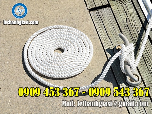 Dây thừng nilon dùng neo đậu tàu thuyền Dây thừng nilon