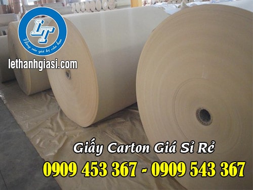 Giấy cuộn carton 2 lớp giá rẻ tận xưởng Giấy cuộn carton