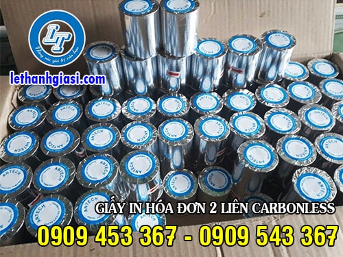 Giấy in hóa đơn 2 liên carbonless giá rẻ, giao hàng toàn quốc Giấy in hóa đơn 2 liên carbonless