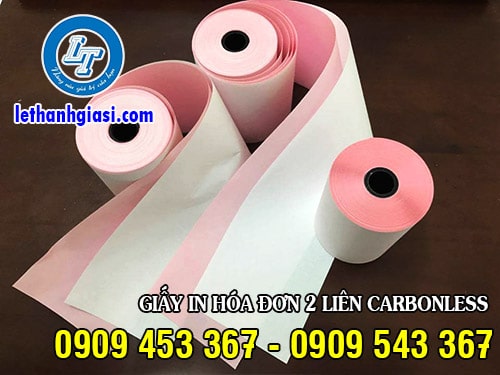 Giấy in hóa đơn 2 liên carbonless Giấy in hóa đơn 2 liên carbonless