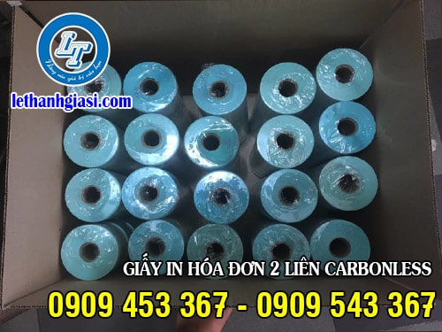 Giấy in hóa đơn 2 liên carbonless Giấy in hóa đơn 2 liên carbonless