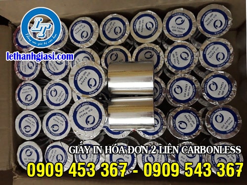 Giấy in hóa đơn 2 liên carbonless giá sỉ Giấy in hóa đơn 2 liên carbonless