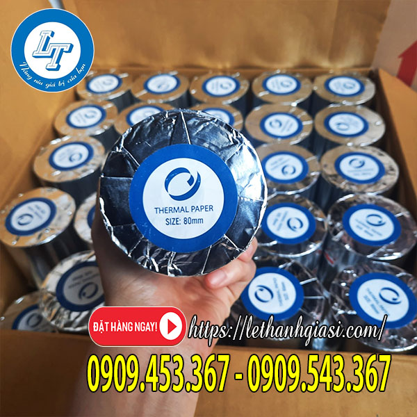 Giấy in bill k80 - 50 cuộn/ thùng Giấy in bill k80 - 50 cuộn/ thùng