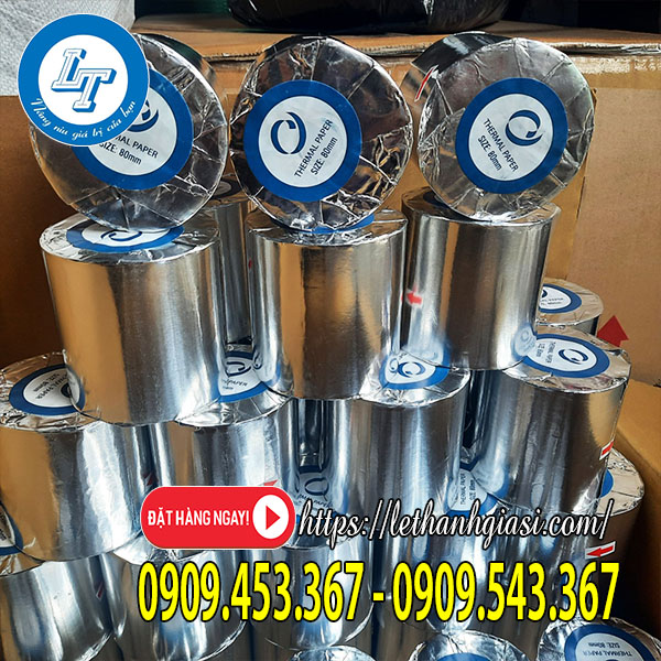 Giấy in bill k80 - 50 cuộn/ thùng Giấy in bill k80 - 50 cuộn/ thùng