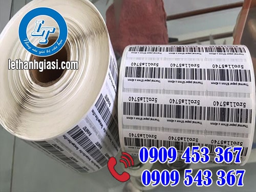 Giấy in mã vạch sử dụng tại siêu thị Giấy in mã vạch