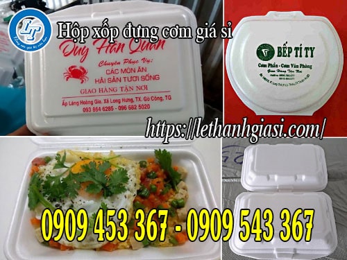 Hộp xốp đựng cơm chất lượng Hộp xốp đựng cơm