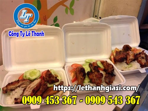 Hộp xốp đựng thức ăn mang về an toàn, sạch sẽ Hộp xốp đựng thức ăn