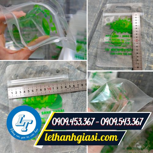 Kích thước túi zip đựng trà chanh Túi zip đựng trà chanh