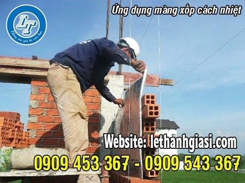 Ứng dụng màng xốp cách nhiệt Màng xốp foam tráng bạc