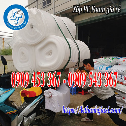 Xốp foam trắng lót sàn giá rẻ, giao hàng miễn phí TPHCM Xốp foam trắng