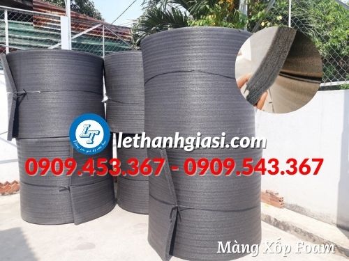 màng xốp foam đen độ dày 50ly  màng xốp foam đen