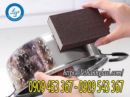 Miếng nhám nano chà nồi thần thánh Miếng nhám nano chà nồi