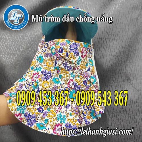 Mũ trùm đầu chống nắng loại 1 giá rẻ Mũ trùm đầu chống nắng