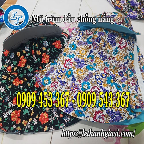 Mũ trùm đầu chống nắng giá sỉ Mũ trùm đầu chống nắng