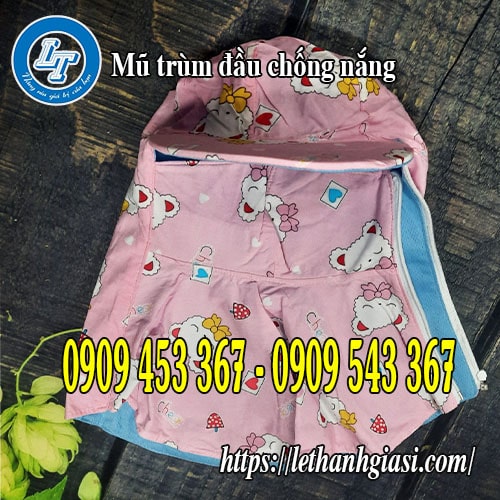 Mũ trùm đầu chống nắng giá sỉ rẻ TPHCM Mũ trùm đầu chống nắng