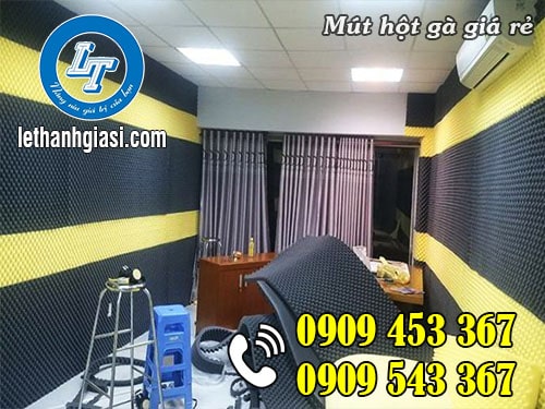 Mút hột gà lắp đặt tại phòng làm việc Mút hột gà