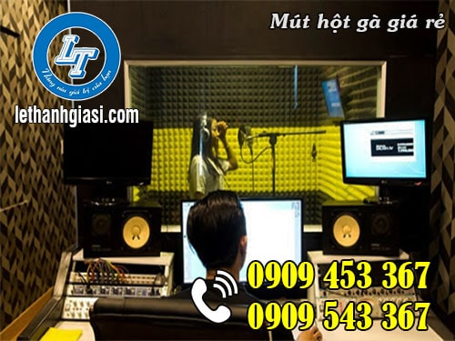 Mút hột gà lắp đặt tại phòng thu âm Mút hột gà