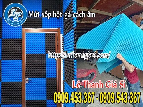 Mút hột gà được sử dụng cách âm hiệu quả nhất Mút hột gà