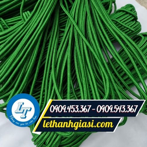Dây dù tròn màu xanh