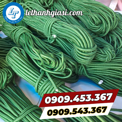 Dây dù tròn màu xanh Dây dù tròn màu xanh