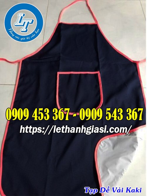Tạp dề vải kaki giá rẻ cho nhân viên pha chế Tạp dề vải kaki