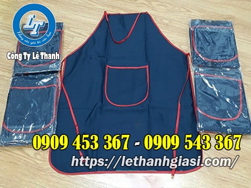 Tạp dề vải kaki cho nhân viên pha chế giá rẻ Tạp dề vải kaki