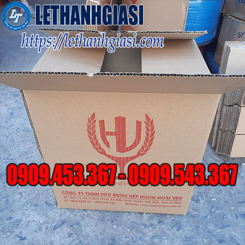 Thùng carton 3 lớp in logo Thùng carton 3 lớp in logo