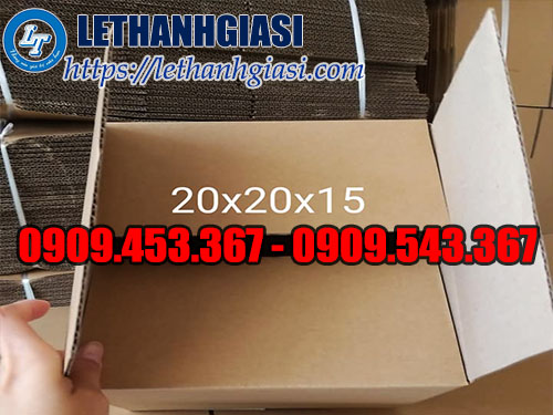 Thùng carton 3 lớp kích thước 25x20x15cm Thùng carton 3 lớp kích thước 25x20x15cm