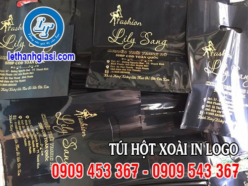 Túi hột xoài in logo giá tốt tại Lê Thanh Túi hột xoài in logo