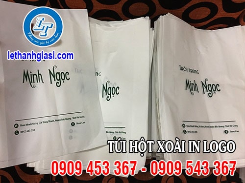 Túi hột xoài in logo chất lượng, giá rẻ Túi hột xoài in logo