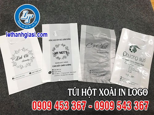 Túi hột xoài in logo mẫu mã đẹp, giá rẻ Túi hột xoài in logo