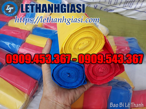 Túi đựng rác dạng cuộn size tiểu màu xanh, đỏ ,vàng Túi đựng rác size tiểu màu xanh, đỏ ,vàng