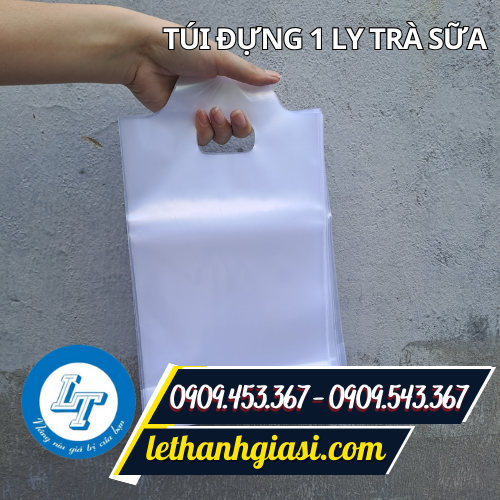 Túi đựng ly 1 ly trà sữa Túi đựng ly 1 ly trà sữa