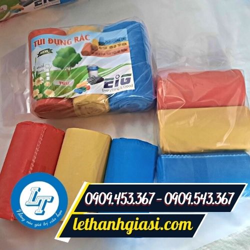 Túi đựng rác cuộn 3 màu Túi đựng rác cuộn 3 màu