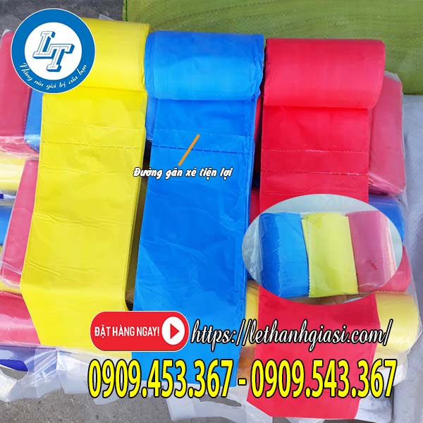 Túi đựng rác cuộn màu 3 màu chất lượng cao Túi đựng rác cuộn màu 3 màu chất lượng cao