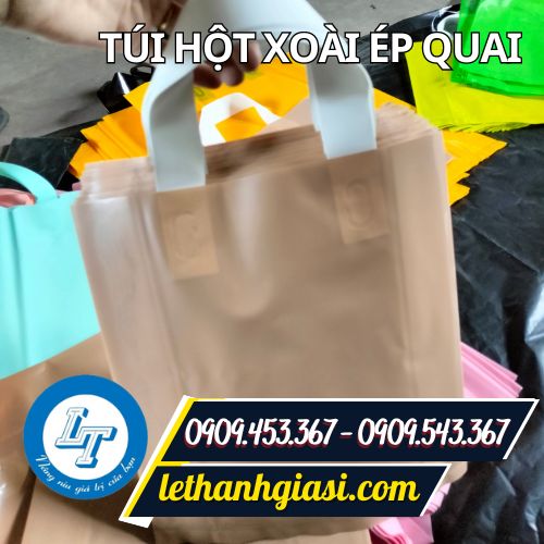 Túi ni lông quai ép  Túi ni lông quai ép