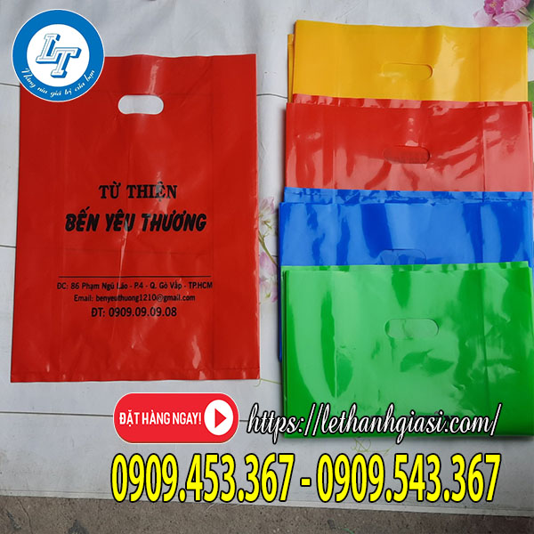 Túi hột xoài in logo Túi hột xoài in logo