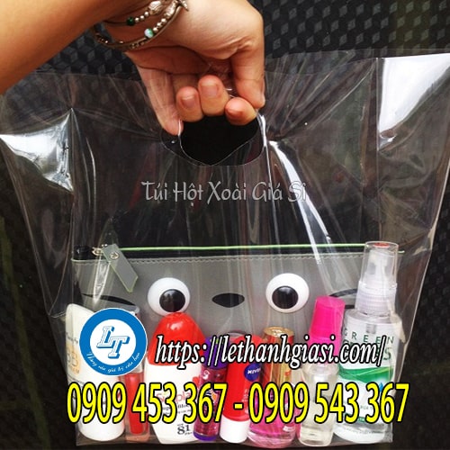 Túi hột xoài pe trong suốt đựng mỹ phẩm Túi hột xoài pe