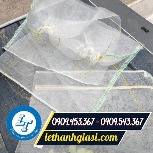 Túi lưới bao mít thoáng khí, miệng có dây rút Túi lưới bao mít thoáng khí, miệng có dây rút