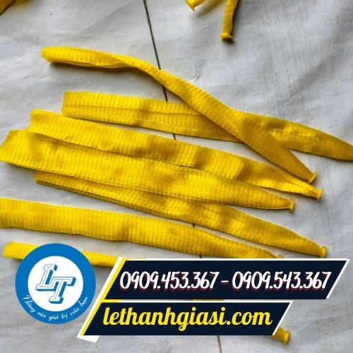 Túi lưới nhựa màu vàng Túi lưới nhựa