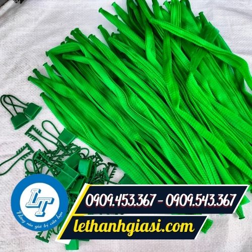 Túi lưới nhựa màu xanh Túi lưới nhựa