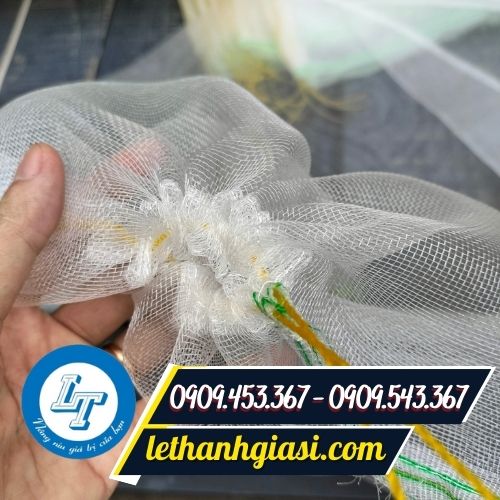 Túi lưới trùm bọc trái cây miệng có dây rút Túi lưới trùm bọc trái cây miệng có dây rút