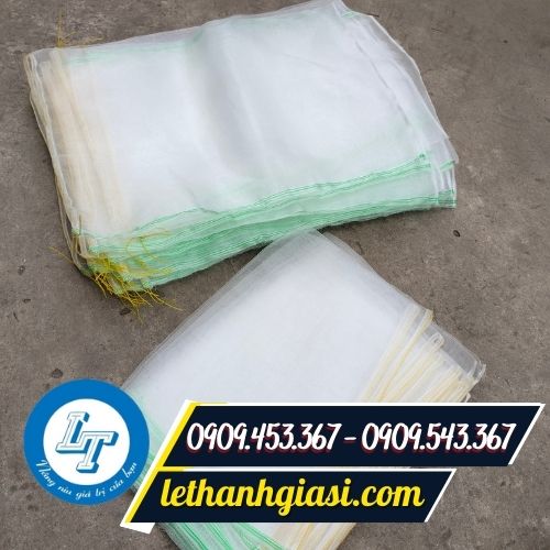 Túi lưới trùm trái cây có dây rút